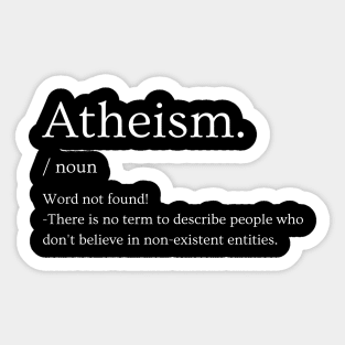 Funny atheist Sticker